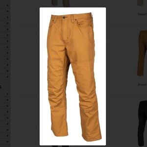 Men’s Klim Outrider motorcycle pants, size 36W x 34 L.